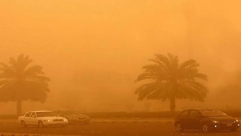 الأرصاد تحذر من أتربة مثارة وانعدام للرؤية في عدة مناطق