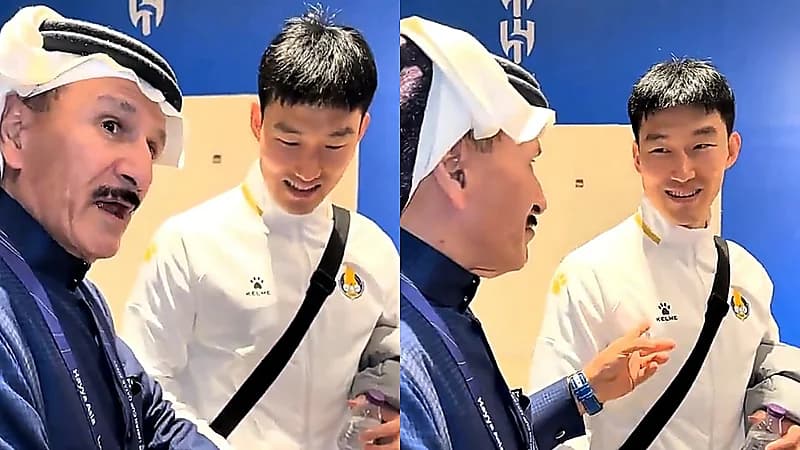 الفريان يُهدي لاعب الهلال السابق جانغ ساعته الشخصية .. فيديو