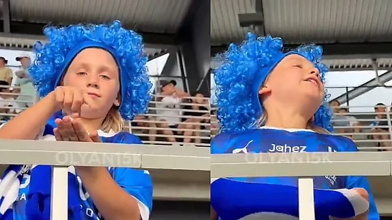 طفل هلال يخطف الأنظار من المدرجات وهو ينادي سالم الدوسري ويقلد حركته .. فيديو