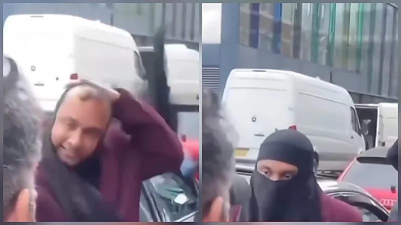 ضبط رجل متنكر بنقاب أثناء سرقة متجر بلندن.. فيديو