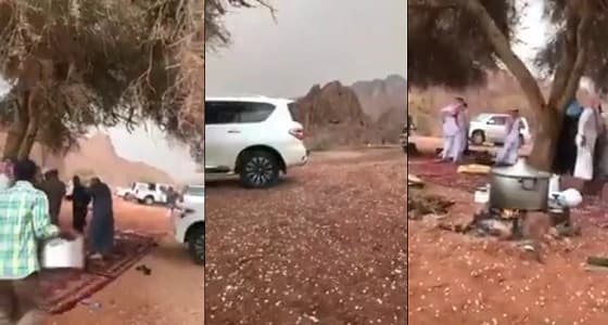 بالفيديو.. مشهد ساحر لبردية حائل