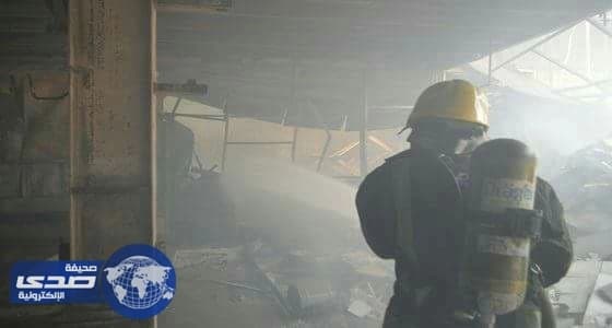 احتراق مخلفات لمصنع ألمنيوم في جدة