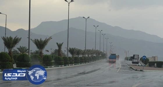 هطول أمطار متوسطة على رجال ألمع