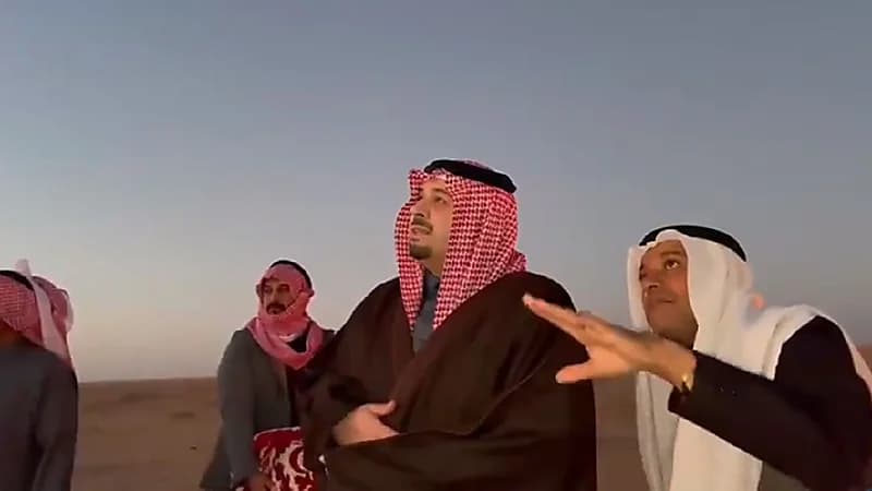 شاهد..أمير الشمالية والزعاق يرصدان ظاهرة فلكية نادرة