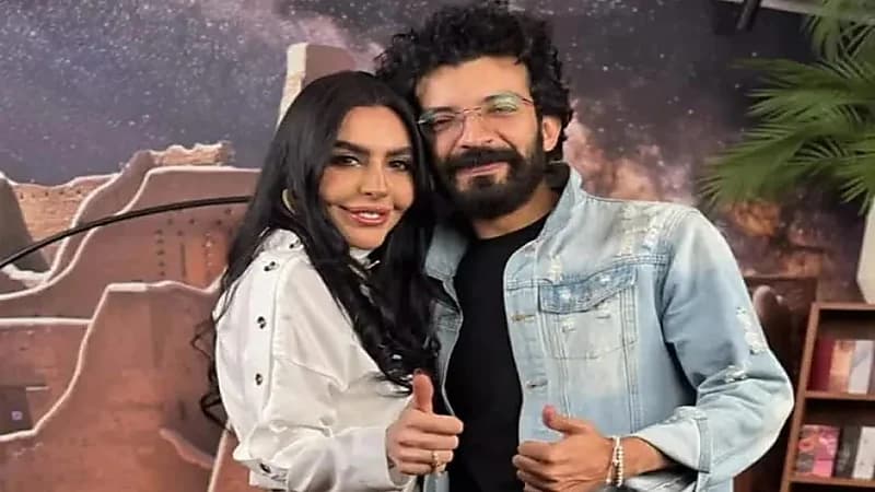 ظهور ليلى إسكندر مع طليقها يعقوب الفرحان