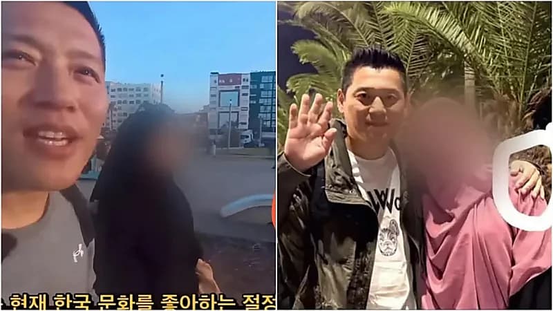 فتاة مغربية تعرض الزواج على بلوغر كوري