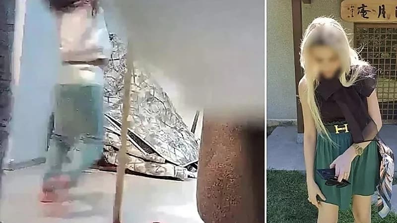 مشهد صادم لأم تعذب طفلتها.. فيديو