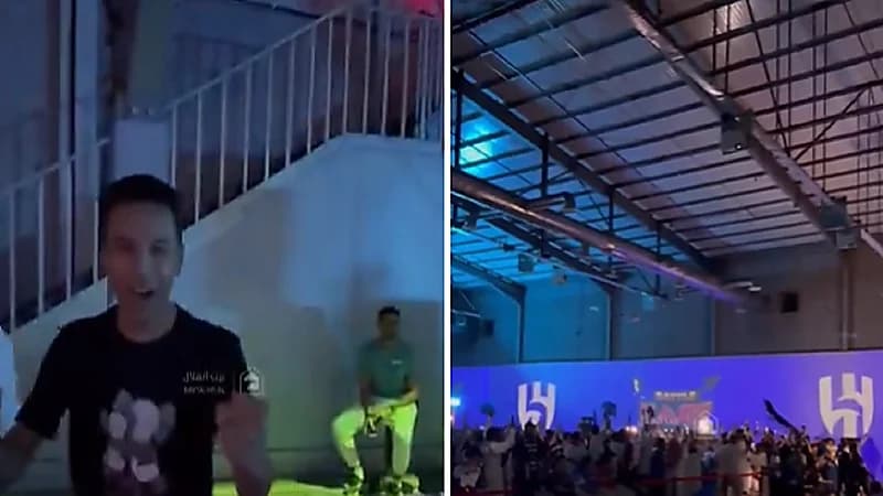 فرحة جماهير الهلال وابن سالم الدوسري بهدف نيفيز في ريال مدريد.. فيديو