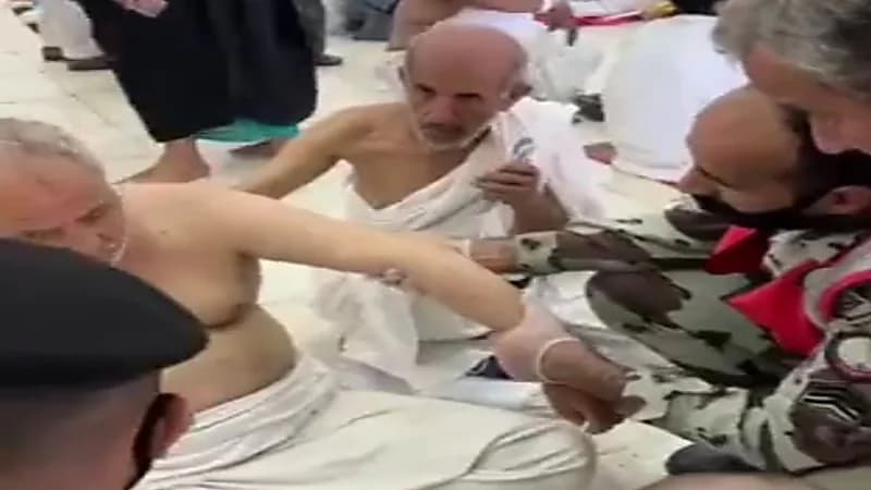 قوات الطوارئ تباشر إسعاف حالة إغماء في مسجد نمرة.. فيديو