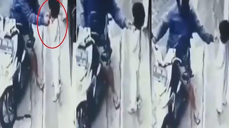 كاميرا مراقبة توثق تعدي عامل توصيل على طفلة وسرقة ذهبها