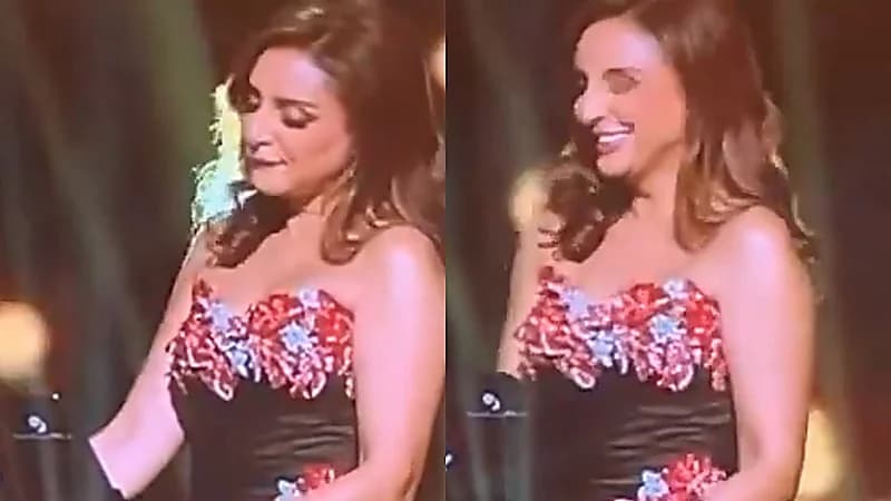 تصفيق جمهور الخبر يطرب أنغام ويزيد من دلالها على المسرح.. فيديو