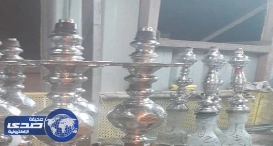 بالصور.. مصادرة 28 أرجيلة تقدم للنساء والفتيات في العمرة