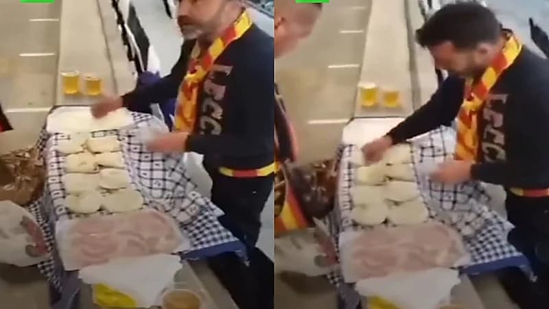 جماهير ليتشي تبيع الطعام في ملعب يوفنتوس.. فيديو