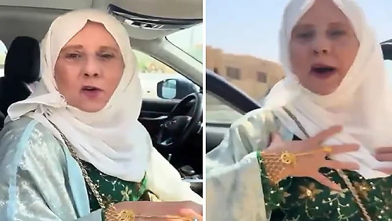 فتاة توثق فرحة جدتها البريطانية واحتفالها في اليوم الوطني .. فيديو