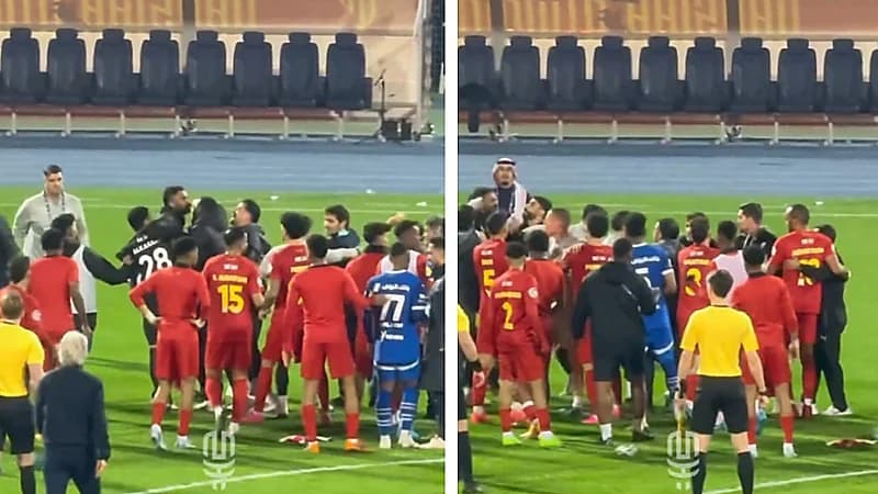 العويس يشتبك مع مدرب القادسية عقب الخسارة .. فيديو