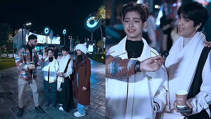 شاب يتحدى انتصار الشريف وبناتها بمعرفة أعلام الدول .. فيديو