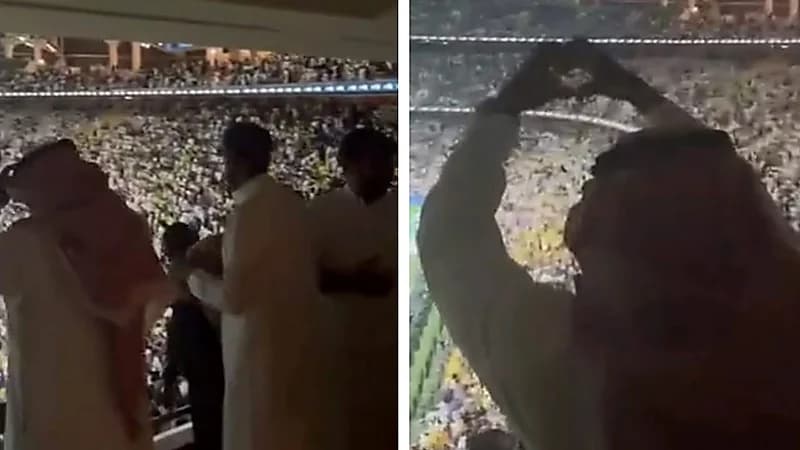 الجمعان يحتفل بهدف أيمن يحيى بإشارة قلب من المدرجات .. فيديو