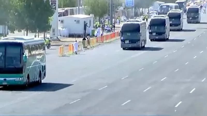 بالفيديو.. مشاهد حية لتوافد حجاج بيت الله إلى عرفات بكل يسر وسهولة