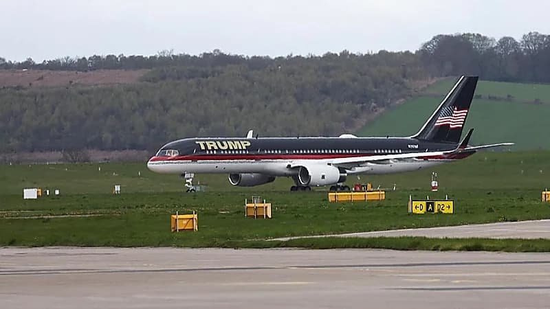 ‎طائرة ترامب تتعرض لحادث