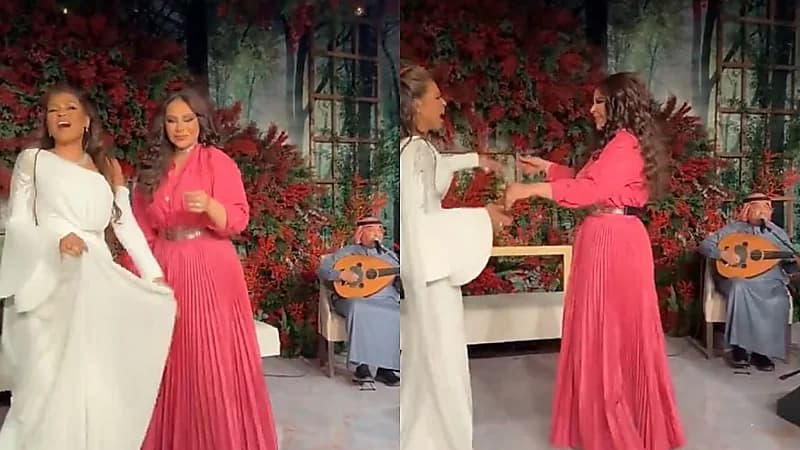 ‏محمد عبده وأحلام ووعد في حفل أحد الزواجات .. فيديو