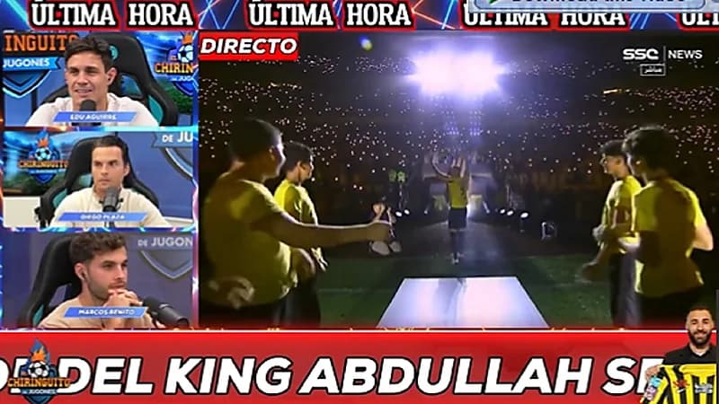 ذهول قناة إسبانية من استقبال بنزيما .. فيديو