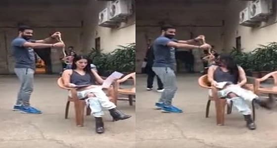 بالفيديو.. رد فعل صادم لفتاة حسناء نفذ شقيقها بها مقلب مرعب