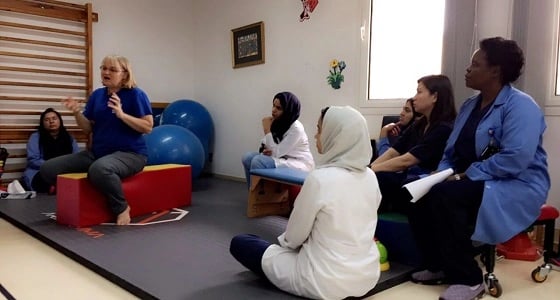" بوباث " في مركز الملك عبد الله بن عبد العزيز للأطفال المعوقين