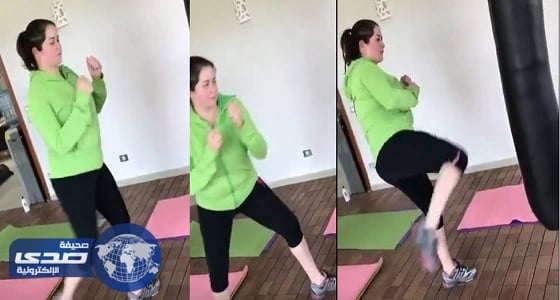 بالفيديو.. مي نور الشريف تشعل مواقع التواصل بـ«Kick boxing»