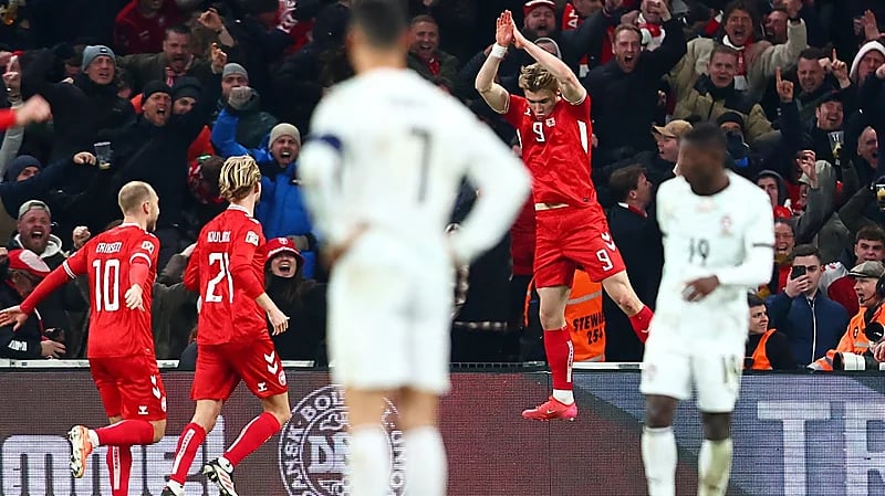 هويلوند يوضح سبب إحتفاله على طريقة رونالدو