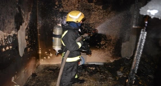 مدني الطائف: إخماد حريقًا في عمارة سكنية بسبب ماس كهربائي