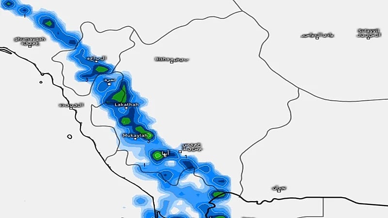 «المسند» يتوقع نشاط الحالة المطرية فوق مرتفعات السروات