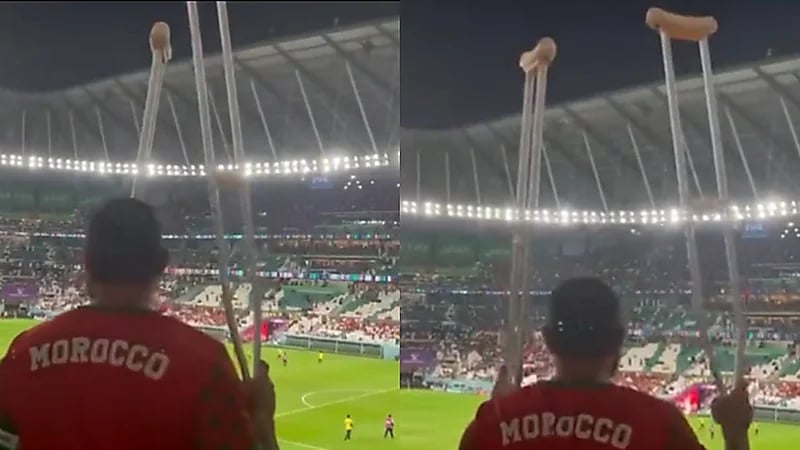 فيديو..مشجع مغربي من ذوي الاحتياجات الخاصة يؤازر منتخب بلاده