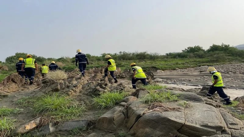 وفاة شخص غرقًا في سيل وادي جازان