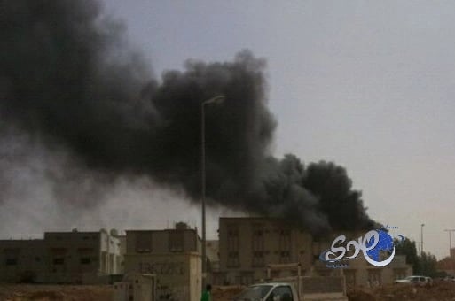 حريق في مبنى مصلحة المياه بتبوك