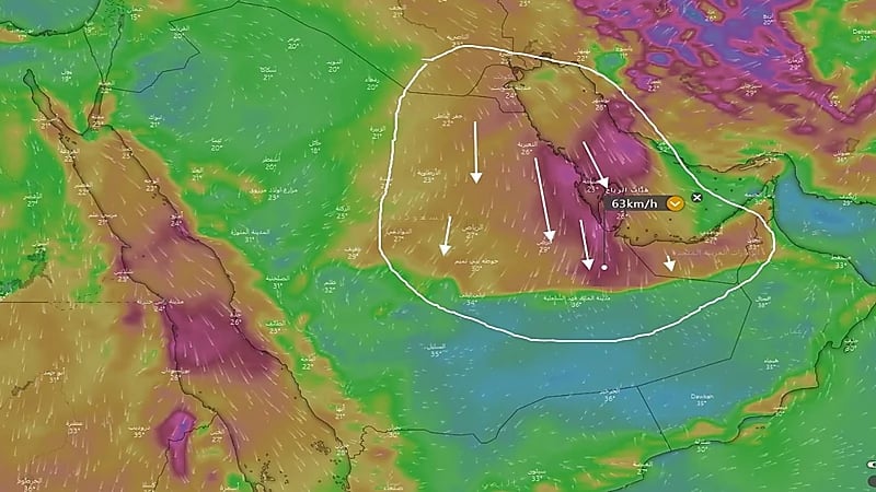 بالصور.. «المسند» يتوقع انخفاض الحرارة في الشرقية لنحو 10 درجات