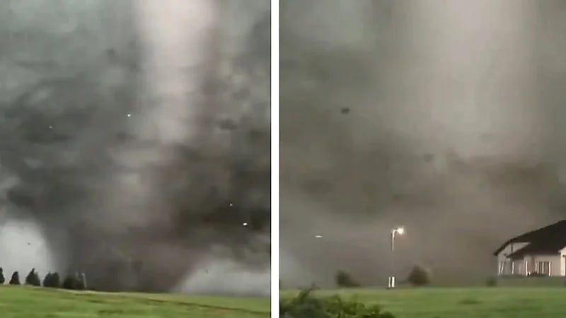 مشهد صادم لإعصار قمعي يمر قرب منزل في داكوتا الأمريكية .. فيديو