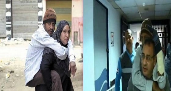 بالفيديو..مذيع يحمل مريض بالفشل الكلوي على ظهره