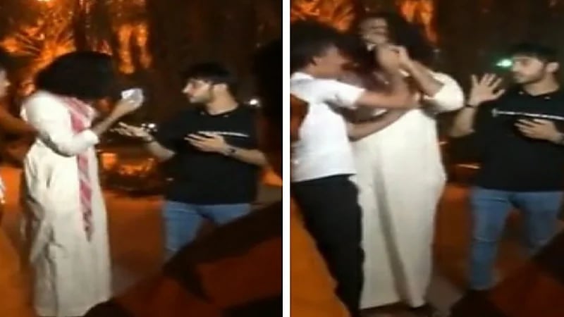 شاهد.. ظهور شبيه رشاش في أحد الشوارع يثير موجة من الجدل 