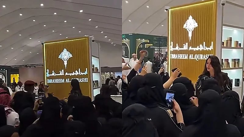 فوز الفهد تخطف الأنظار وسط تجمهر كبير في الطائف .. فيديو