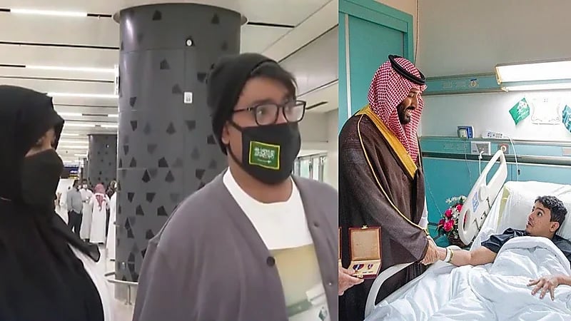 فيديو.. عودة بطل بالحد الجنوبي على قدميه بعد علاجه من الشلل على نفقة ولي العهد