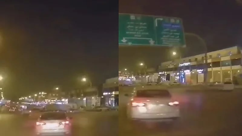 شاهد.. قائد سيارة متهور كاد يتسبب في كارثة بالرياض