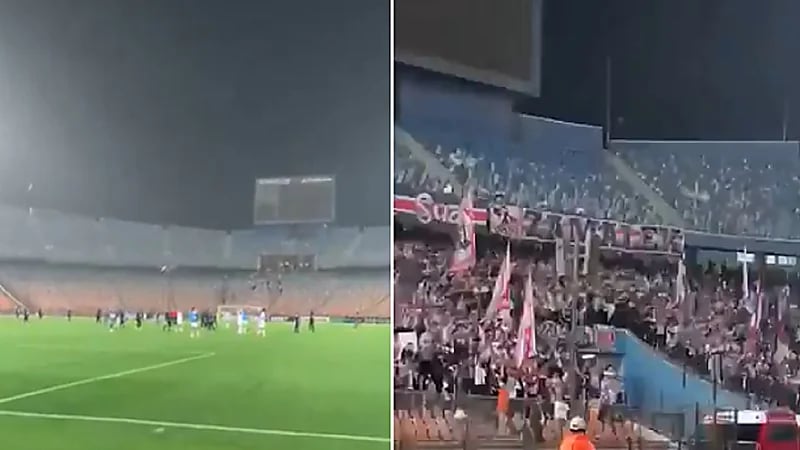 جماهير الزمالك تهتف ضد رئيس النادي .. فيديو