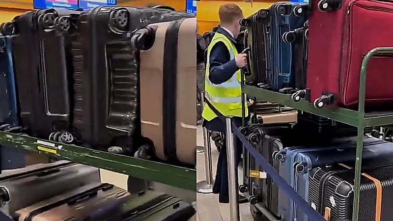 سارة الودعاني تستعرض كمية حقائبها بعد العودة من السفر.. فيديو