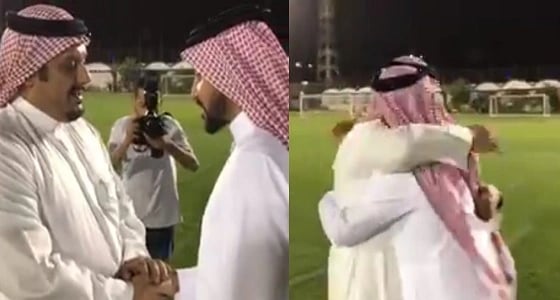 بالفيديو.. سامي الجابر يلتقي نواف بن سعد في مقر الهلال