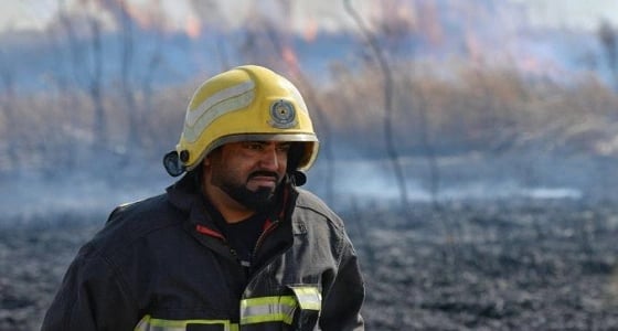 " مدني حائل " ينقذ شابًا عالقًا فوق مرتفع جبلي