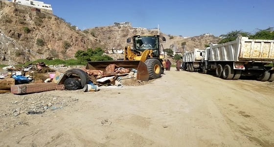 بالصور.. حملة مكثفة لرفع مستوى الإصحاح البيئي في الدائر والعيدابي