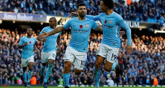 مانشستر سيتي في صدارة الدوري الانجليزي