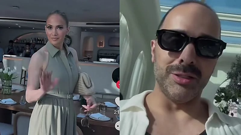 لقاء غير متوقع بين حمد قلم وجنيفر لوبيز في جدة .. فيديو