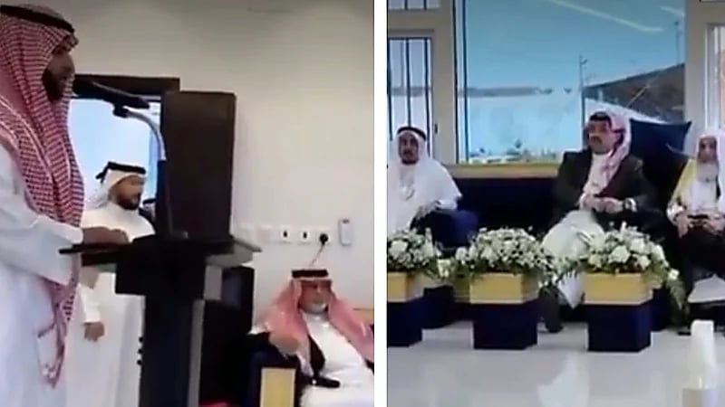 أمير عسير يتفاعل مع تلاوة معلم ويطلب إعادتها.. فيديو