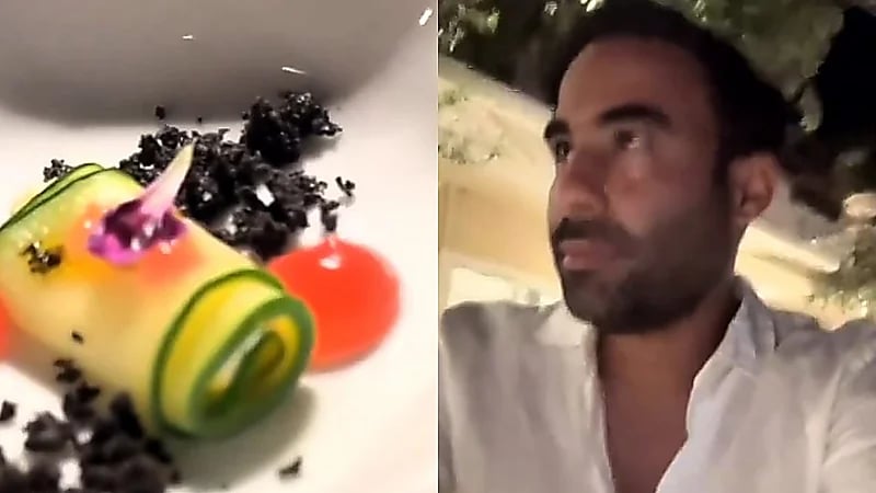 مطعم إيطالي يقدم لعبودكا أصغر عشاء في حياته! .. فيديو